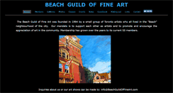 Desktop Screenshot of beachguildoffineart.com